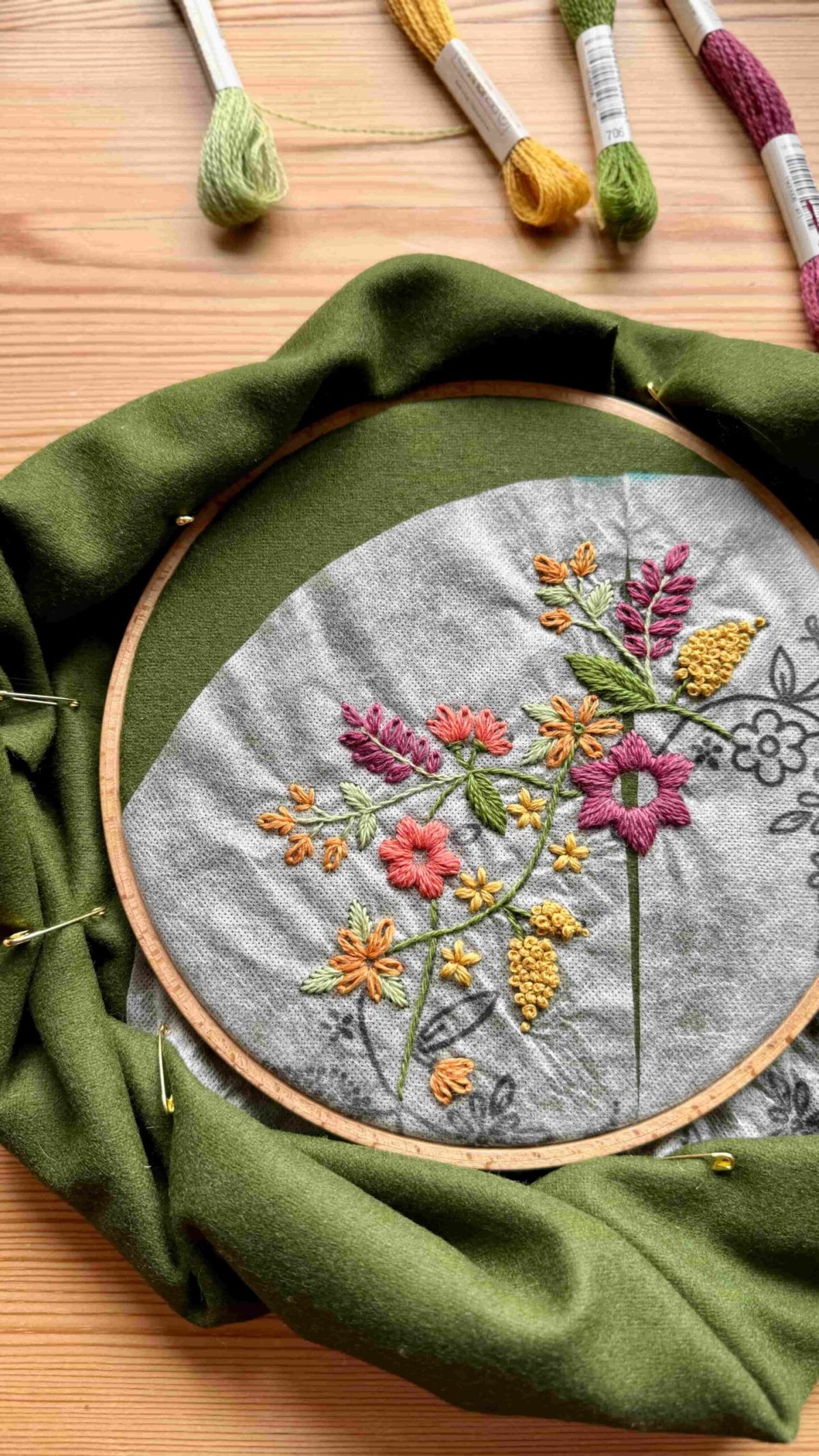 hand embroidery Mother pattern